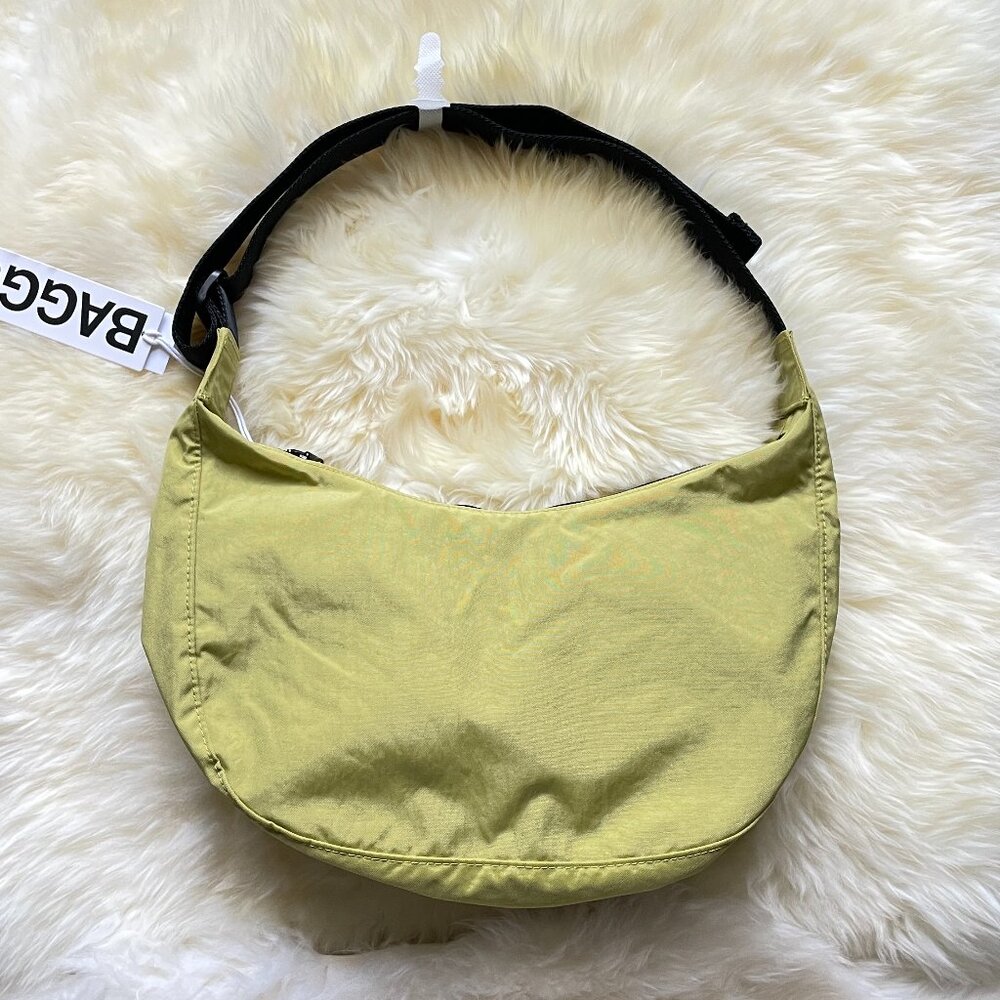 NWT Baggu Crescent Bag Medium - Lemongrass - Picture 2 of 4